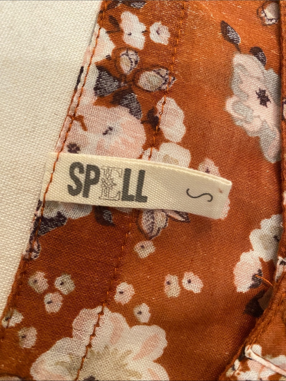 Spell Rust Floral Tiered Maxi Skirt - Picture 2 of 3